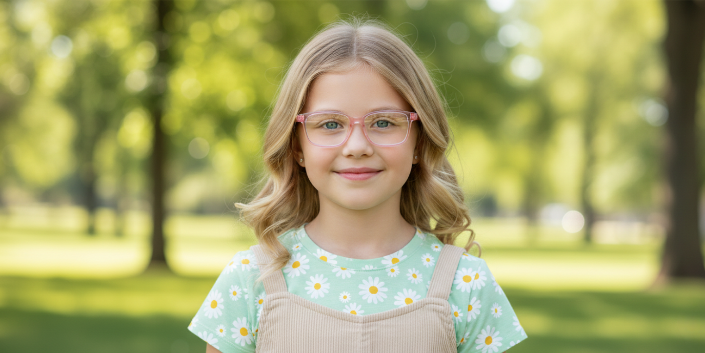 Full Rim Rectangle Magneto Classic Kids Eyeglasses