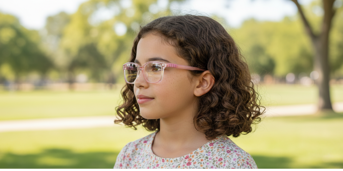 Full Rim Rectangle Magneto Classic Kids Eyeglasses