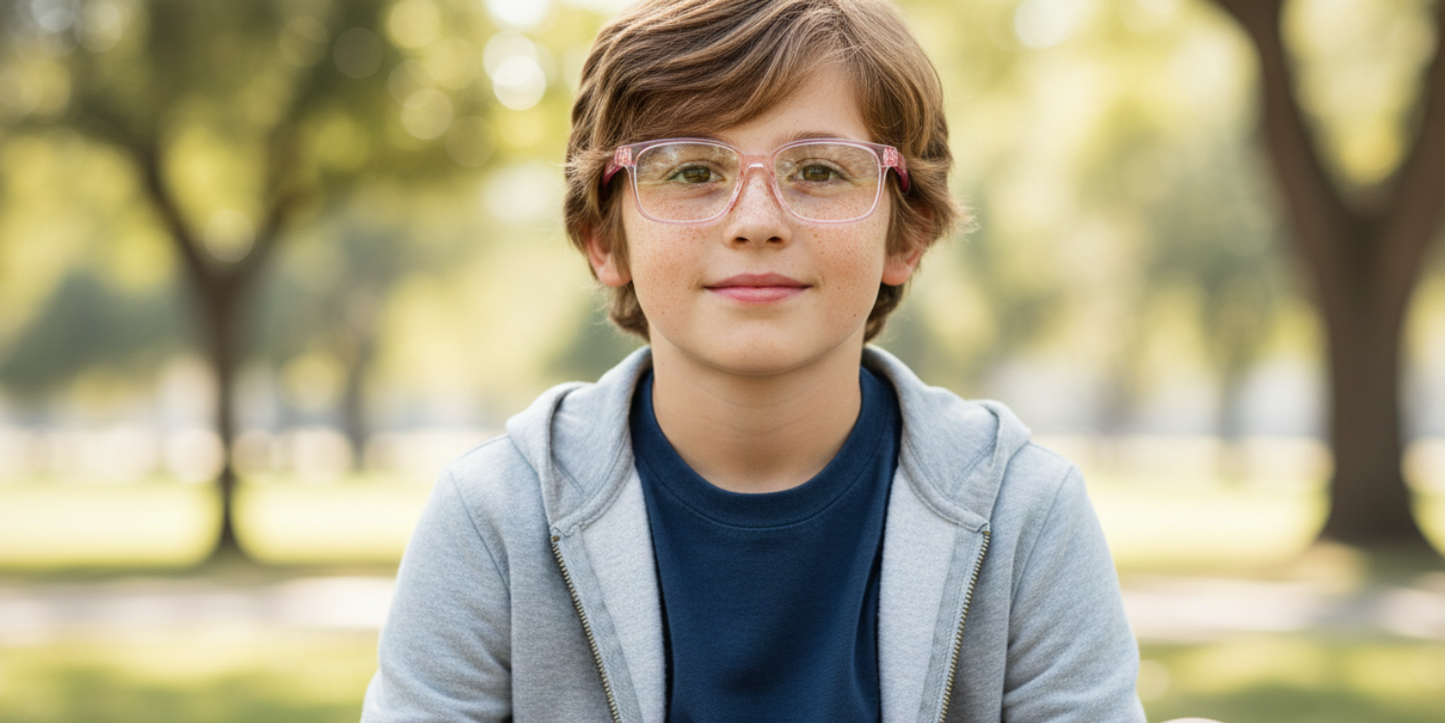 Full Rim Rectangle Magneto Classic Kids Eyeglasses
