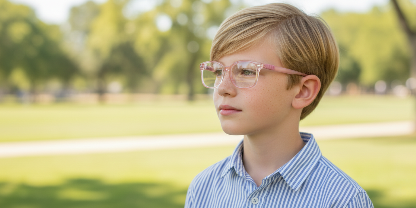 Full Rim Rectangle Magneto Classic Kids Eyeglasses