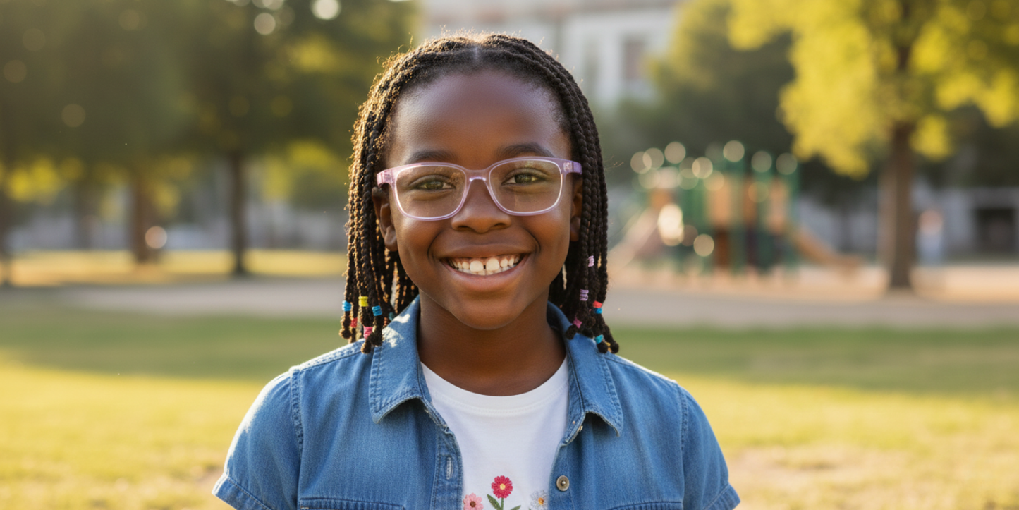 Full Rim Rectangle Magneto Classic Kids Eyeglasses