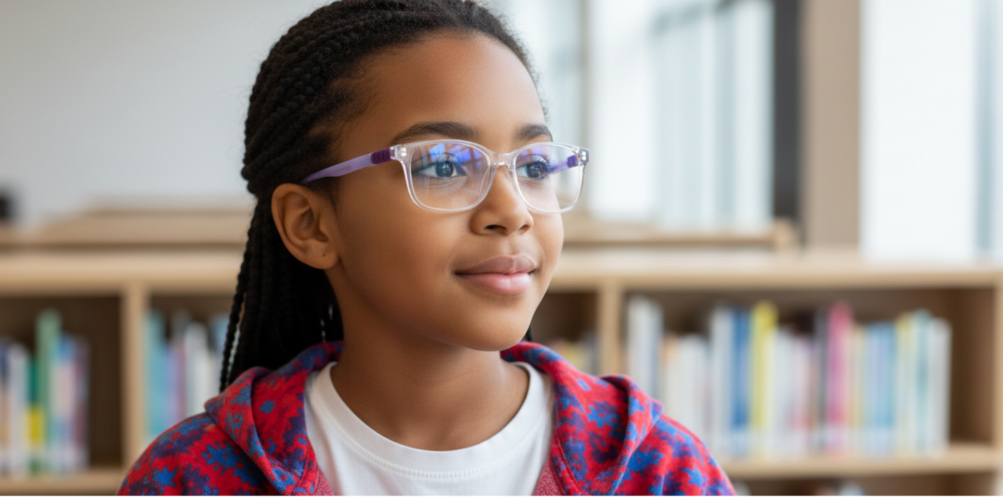 Full Rim Rectangle Magneto Classic Kids Eyeglasses