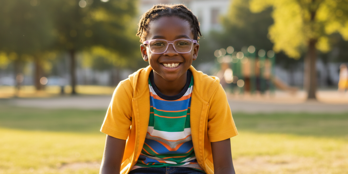 Full Rim Rectangle Magneto Classic Kids Eyeglasses