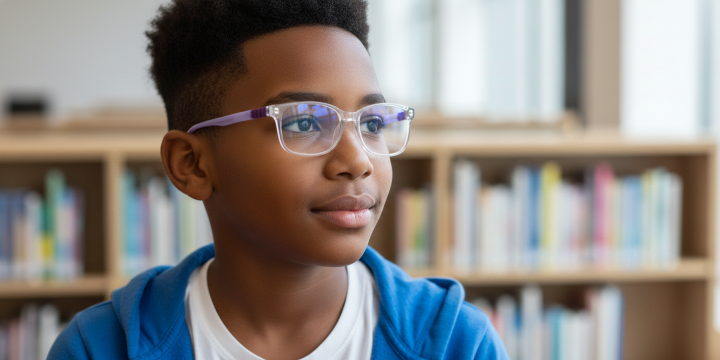 Full Rim Rectangle Magneto Classic Kids Eyeglasses