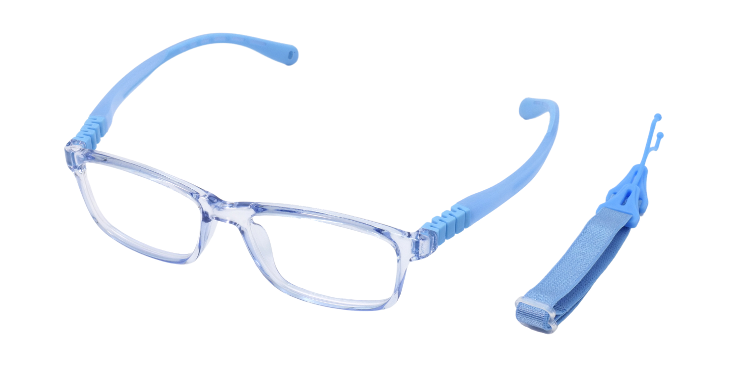 Full Rim Rectangle Magneto Classic Kids Eyeglasses