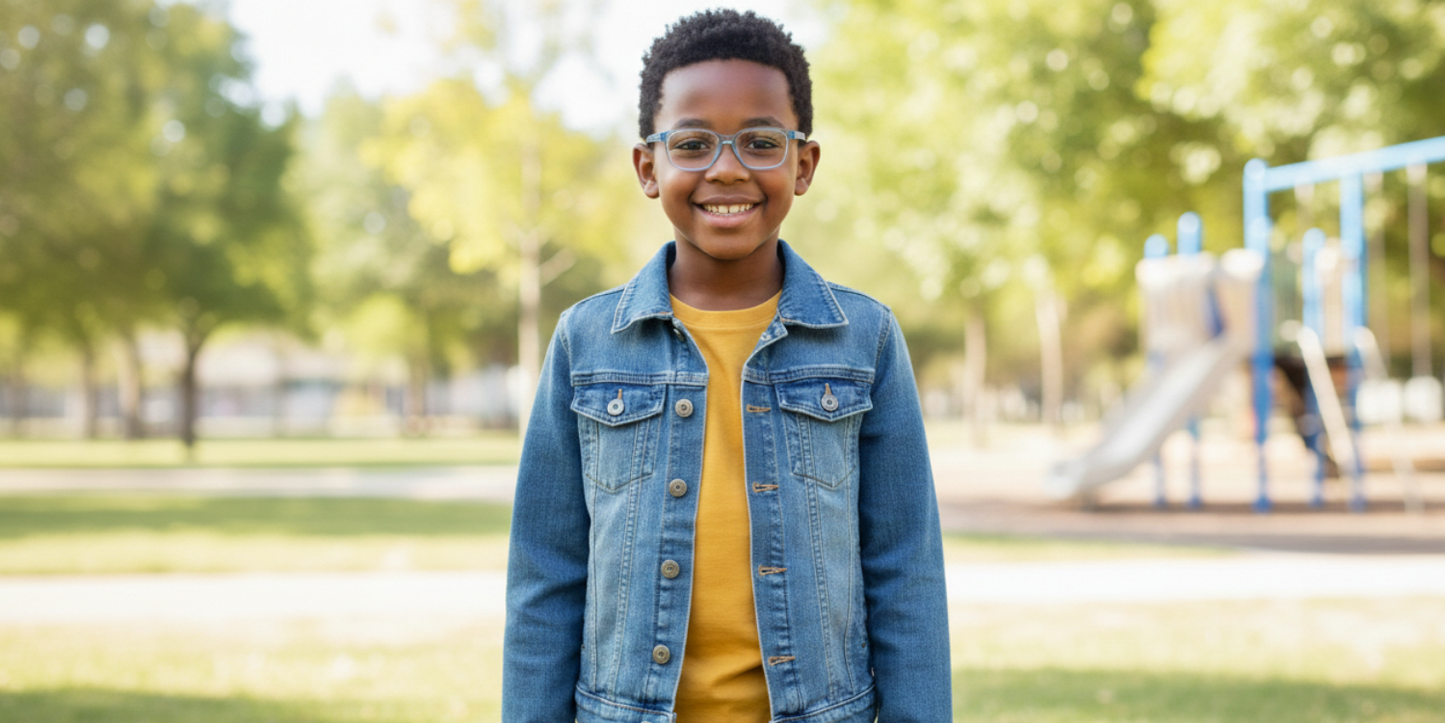 Full Rim Rectangle Magneto Classic Kids Eyeglasses