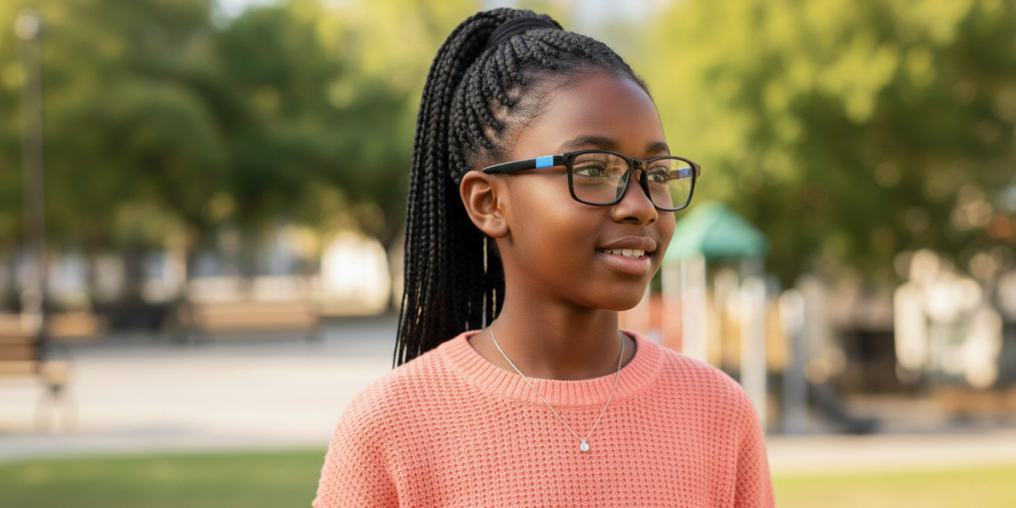 Full Rim Rectangle Magneto Classic Kids Eyeglasses