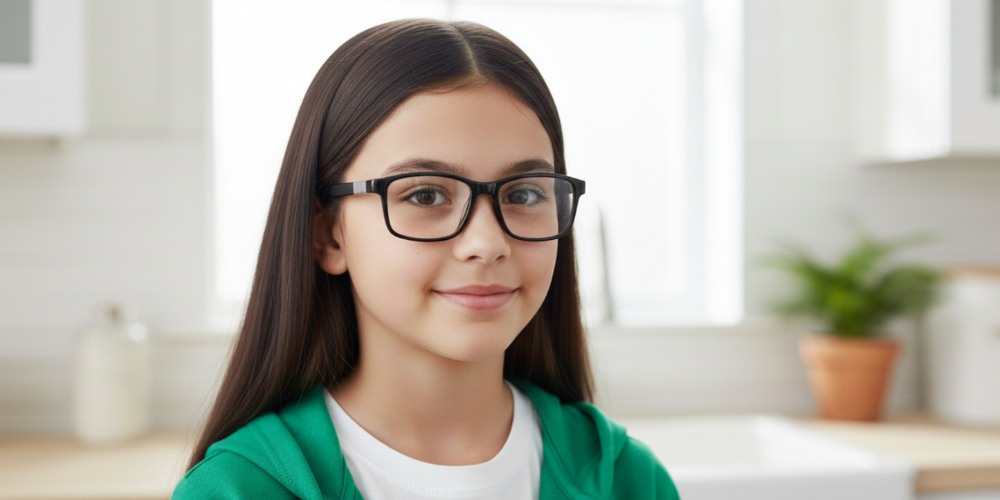 Full Rim Rectangle Magneto Classic Kids Eyeglasses