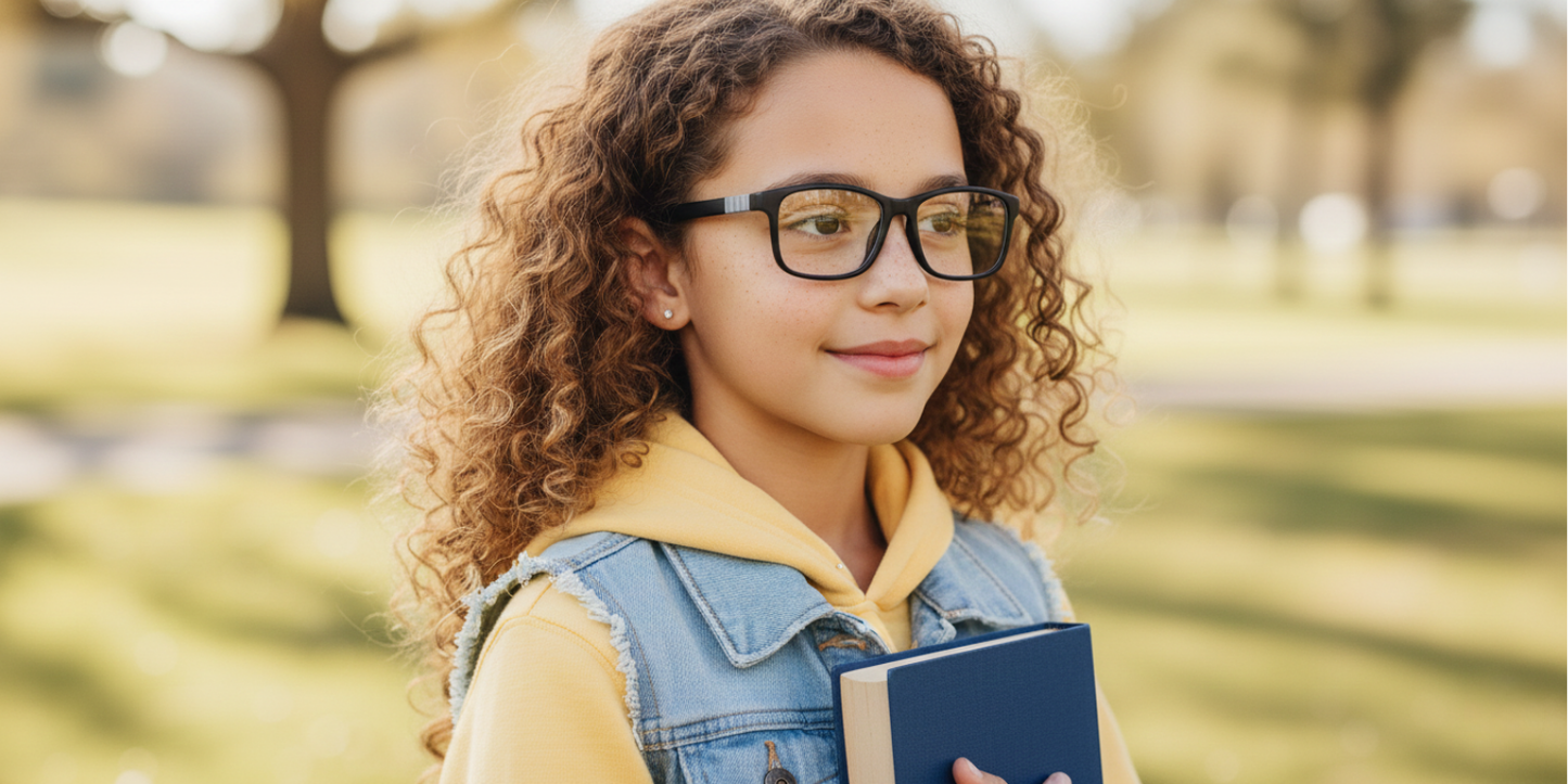 Full Rim Rectangle Magneto Classic Kids Eyeglasses
