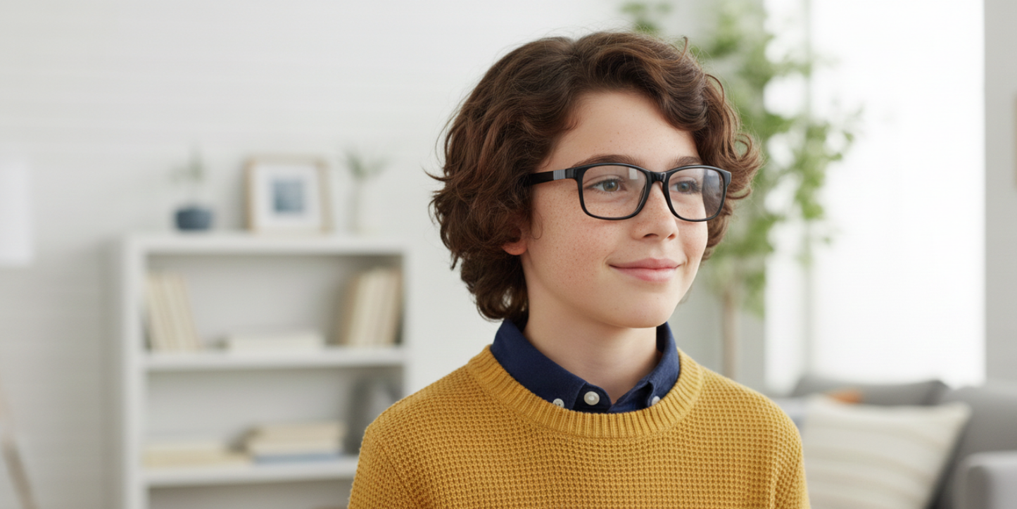 Full Rim Rectangle Magneto Classic Kids Eyeglasses