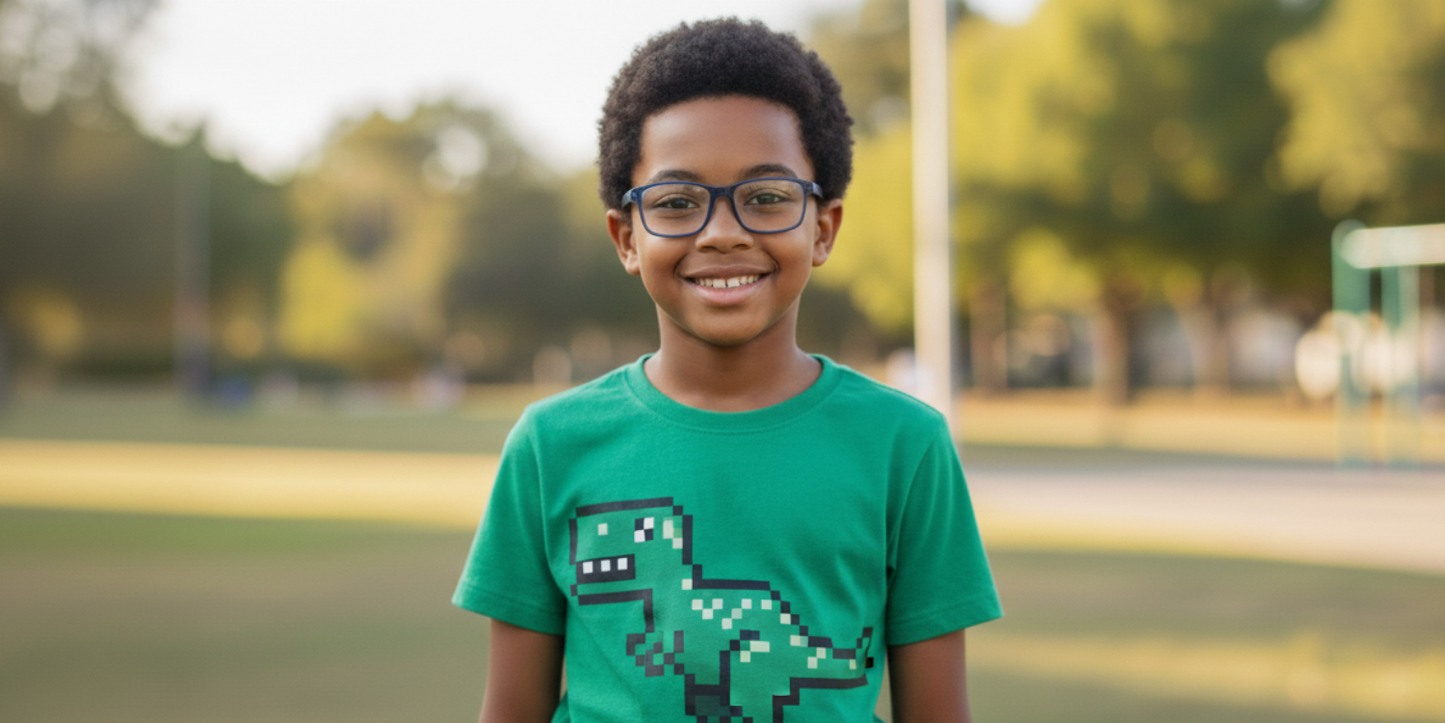 Full Rim Rectangle Magneto Classic Kids Eyeglasses