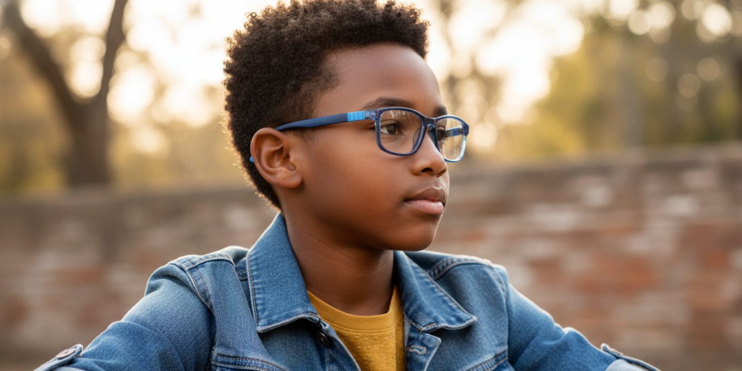 Full Rim Rectangle Magneto Classic Kids Eyeglasses