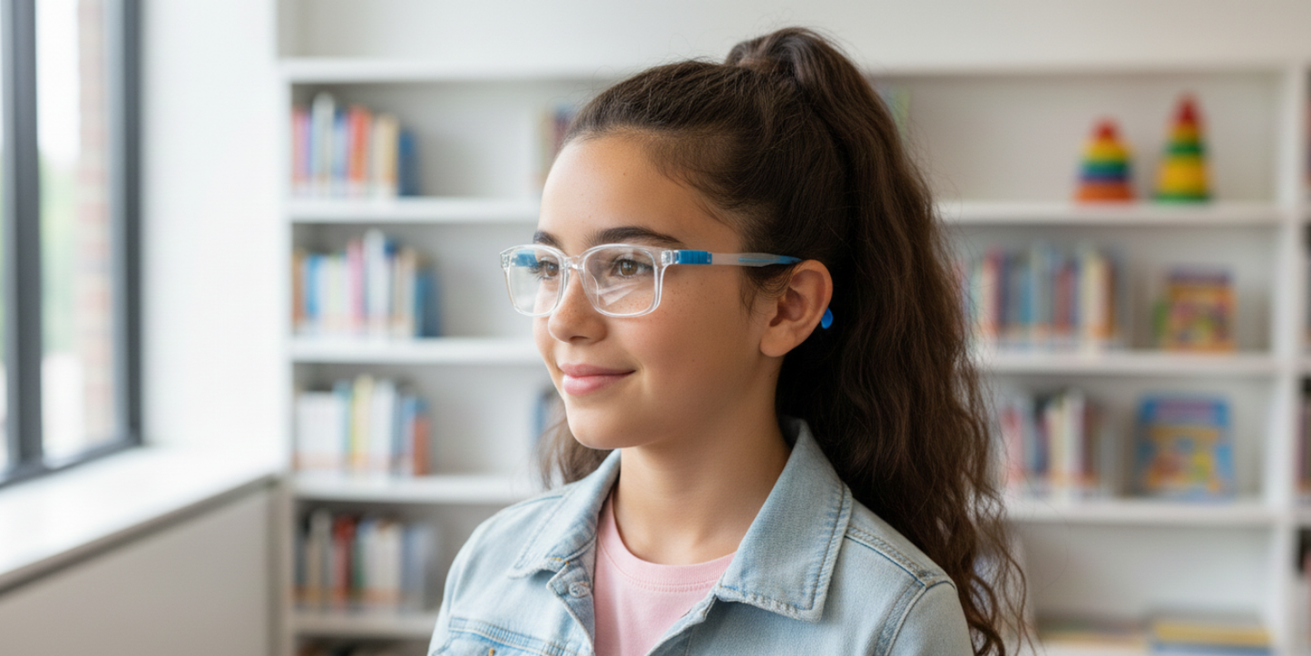 Full Rim Rectangle Magneto Classic Kids Eyeglasses