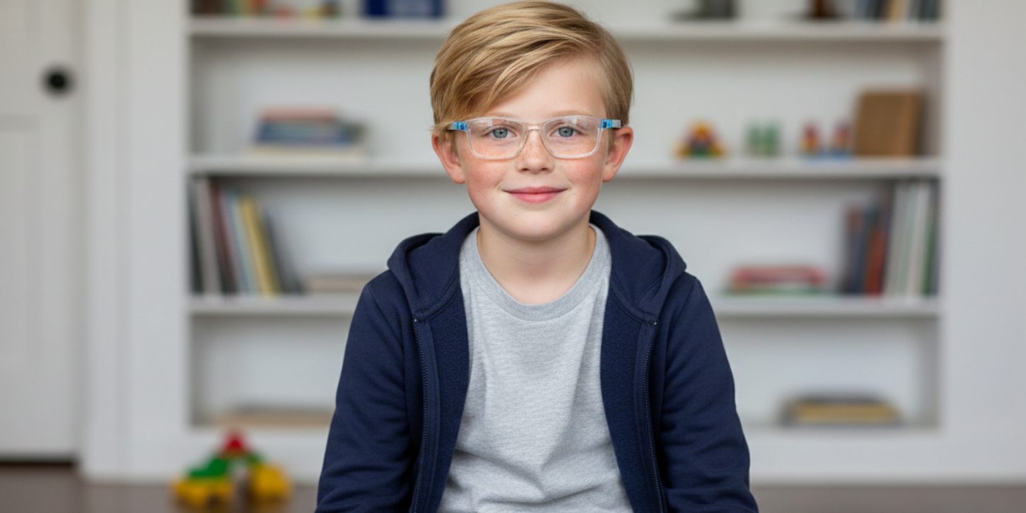 Full Rim Rectangle Magneto Classic Kids Eyeglasses