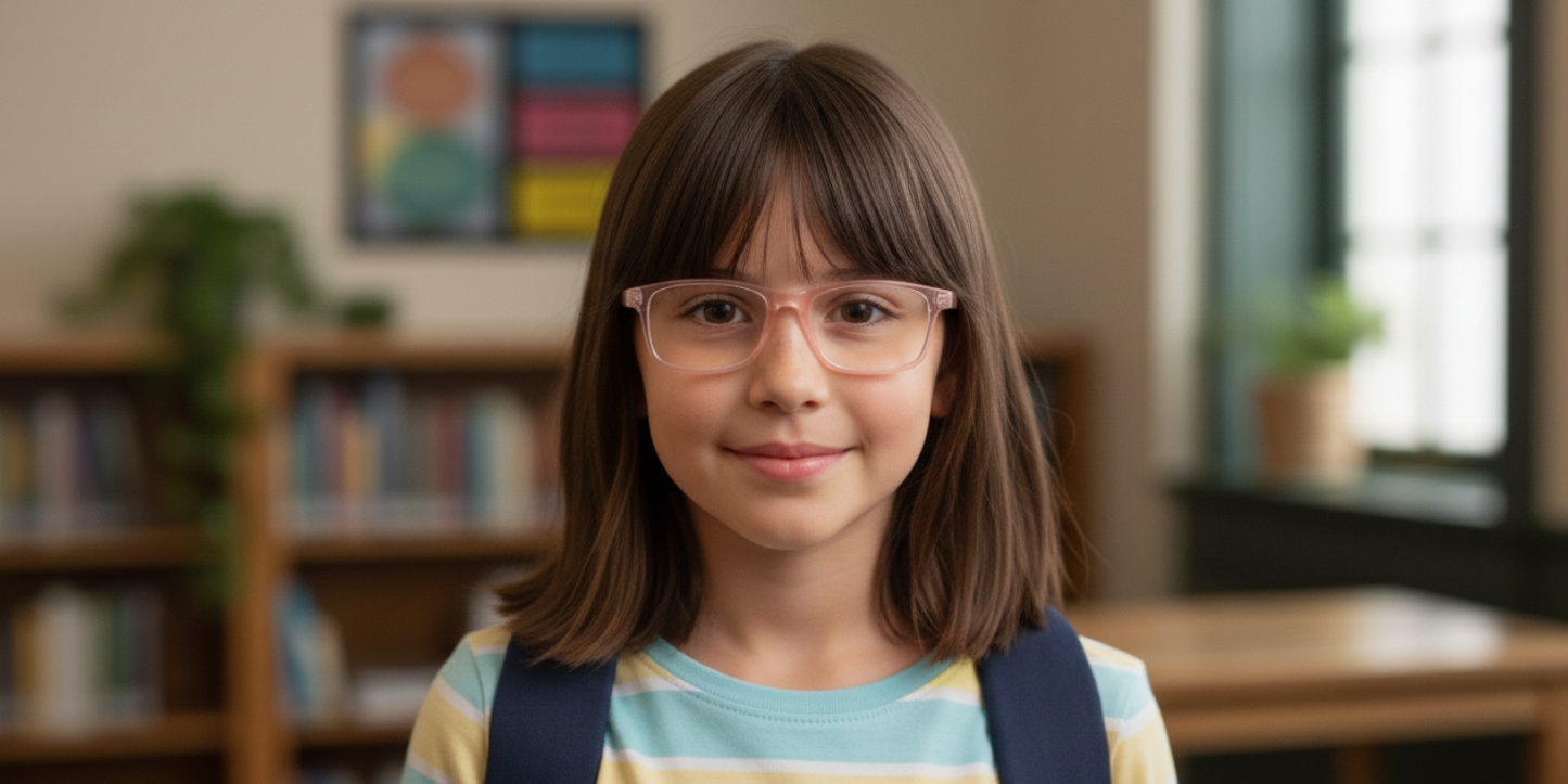 Full Rim Rectangle Magneto Classic Kids Eyeglasses