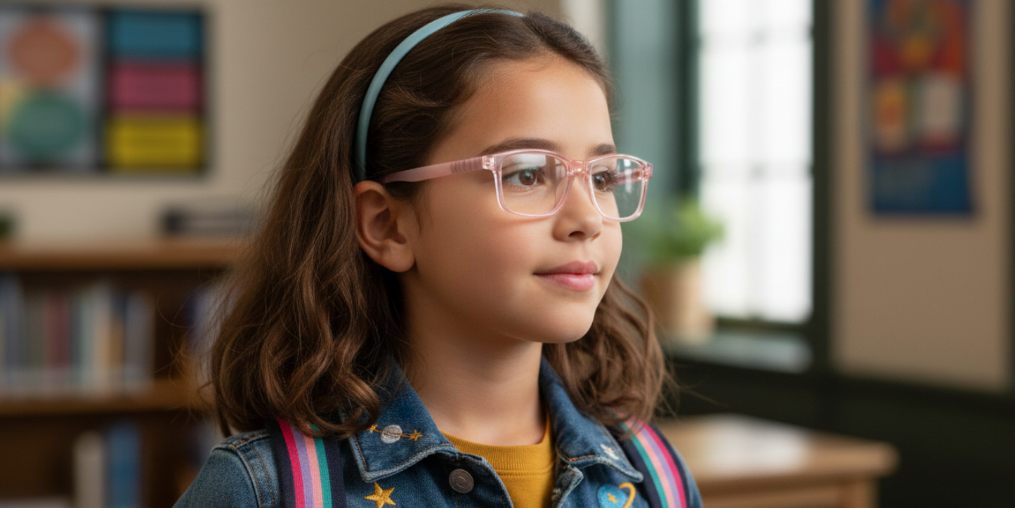 Full Rim Rectangle Magneto Classic Kids Eyeglasses