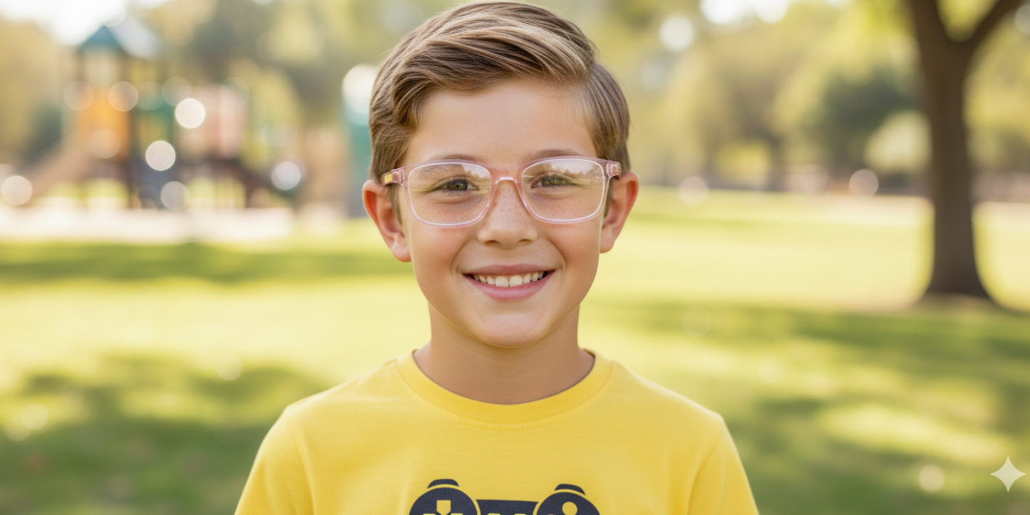 Full Rim Rectangle Magneto Classic Kids Eyeglasses