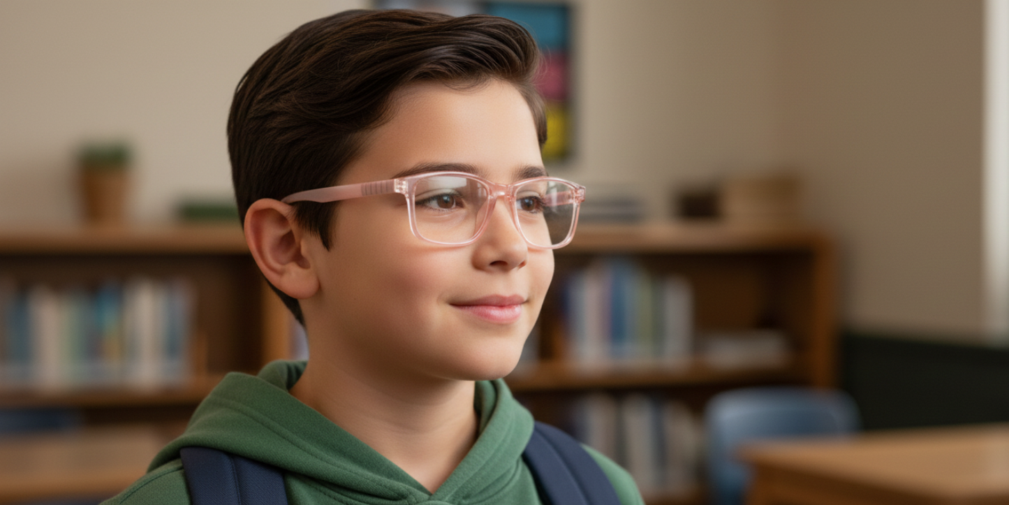 Full Rim Rectangle Magneto Classic Kids Eyeglasses