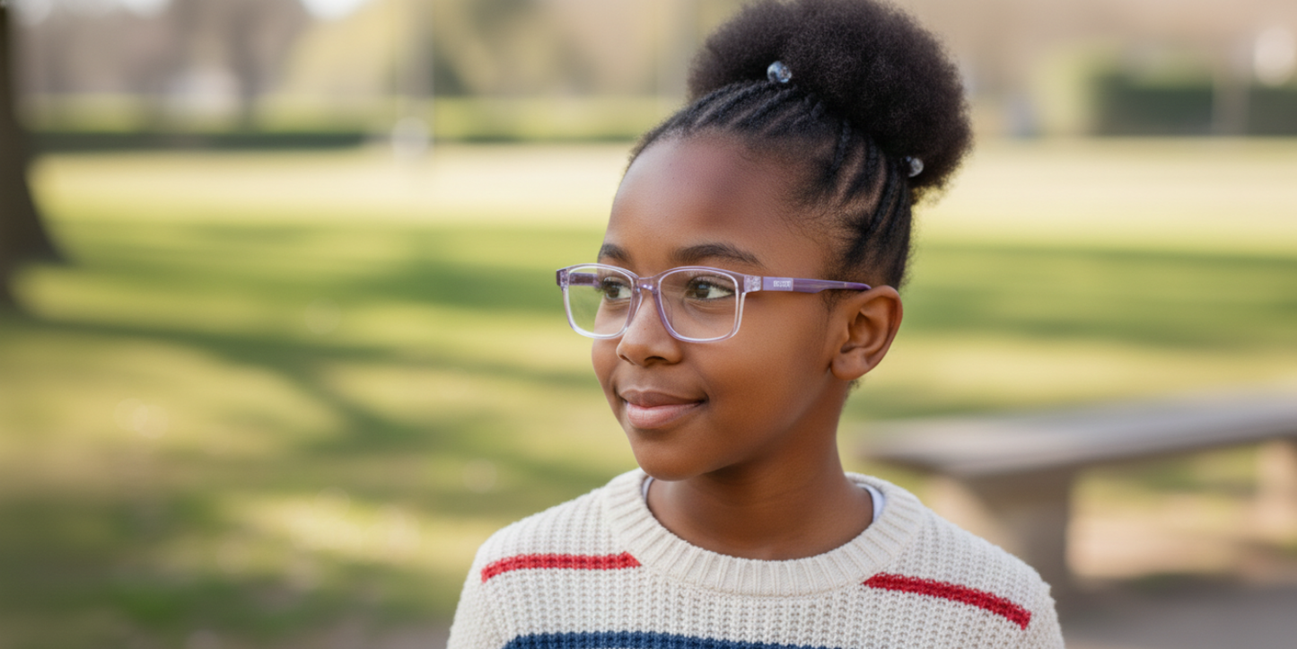 Full Rim Rectangle Magneto Classic Kids Eyeglasses