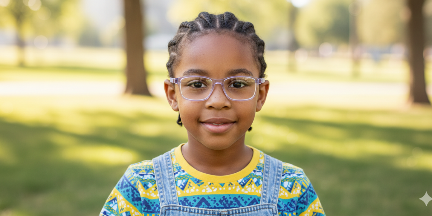 Full Rim Rectangle Magneto Classic Kids Eyeglasses