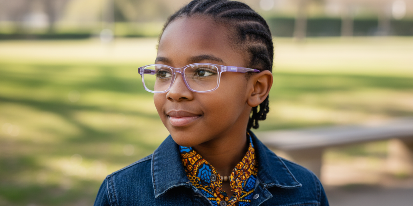 Full Rim Rectangle Magneto Classic Kids Eyeglasses