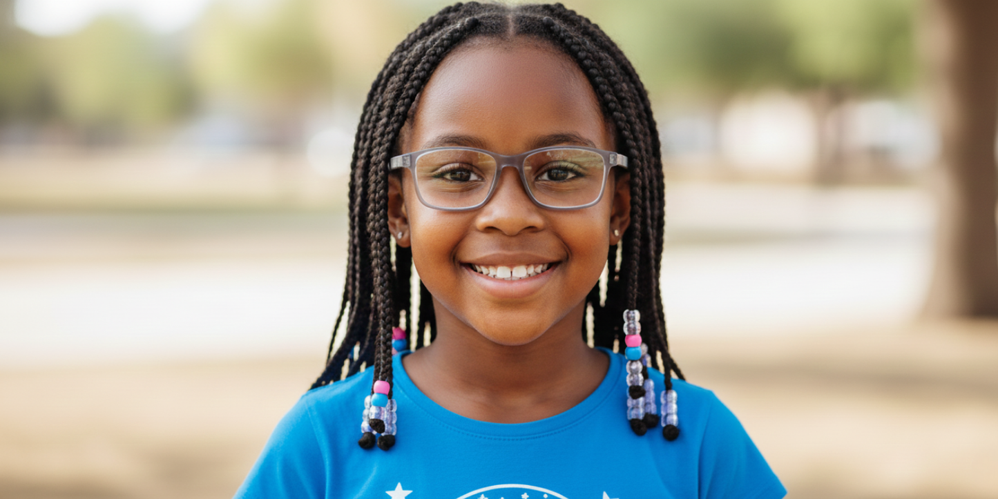 Full Rim Rectangle Magneto Classic Kids Eyeglasses