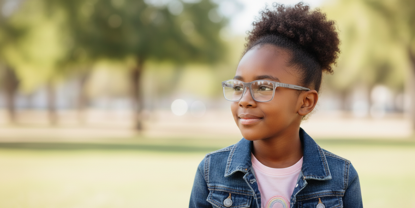 Full Rim Rectangle Magneto Classic Kids Eyeglasses