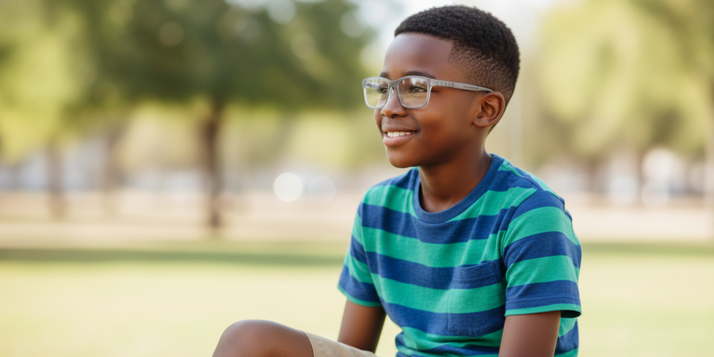 Full Rim Rectangle Magneto Classic Kids Eyeglasses