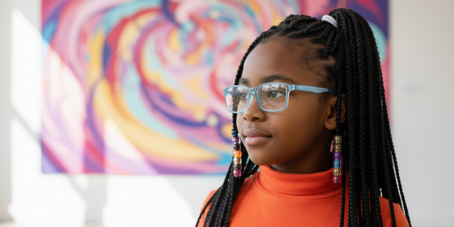 Full Rim Rectangle Magneto Classic Kids Eyeglasses