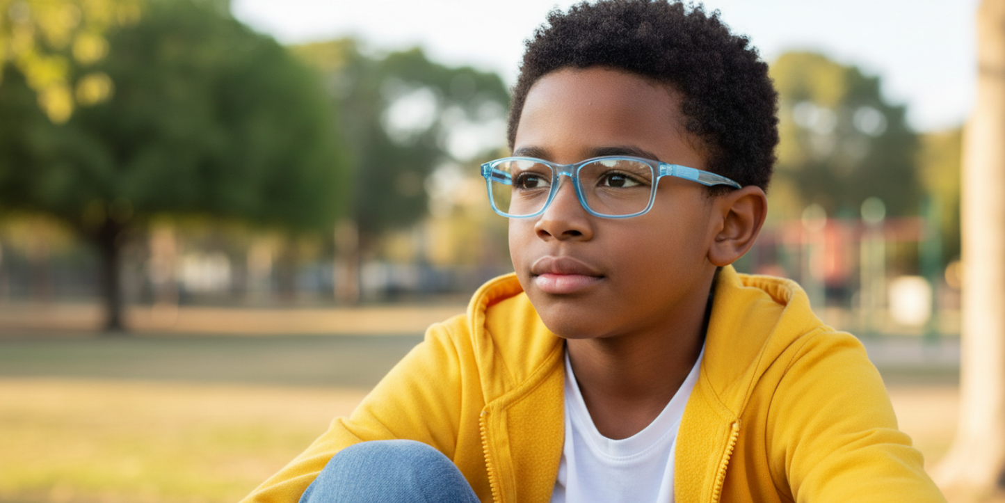 Full Rim Rectangle Magneto Classic Kids Eyeglasses