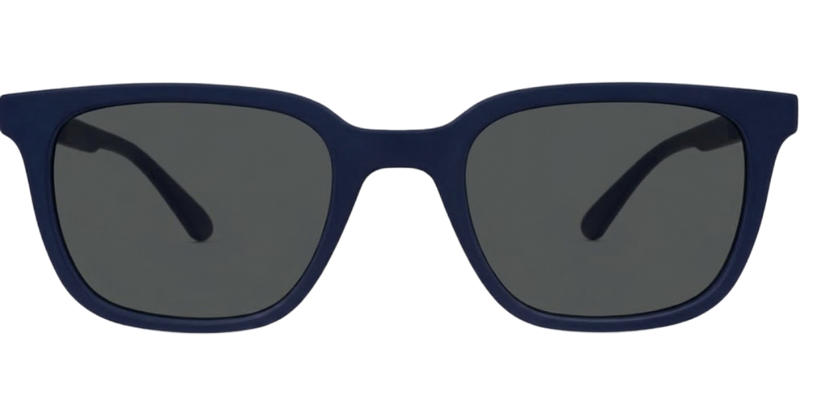 Matte Navy Blue Full Rim Square Magneto Eyeglasses