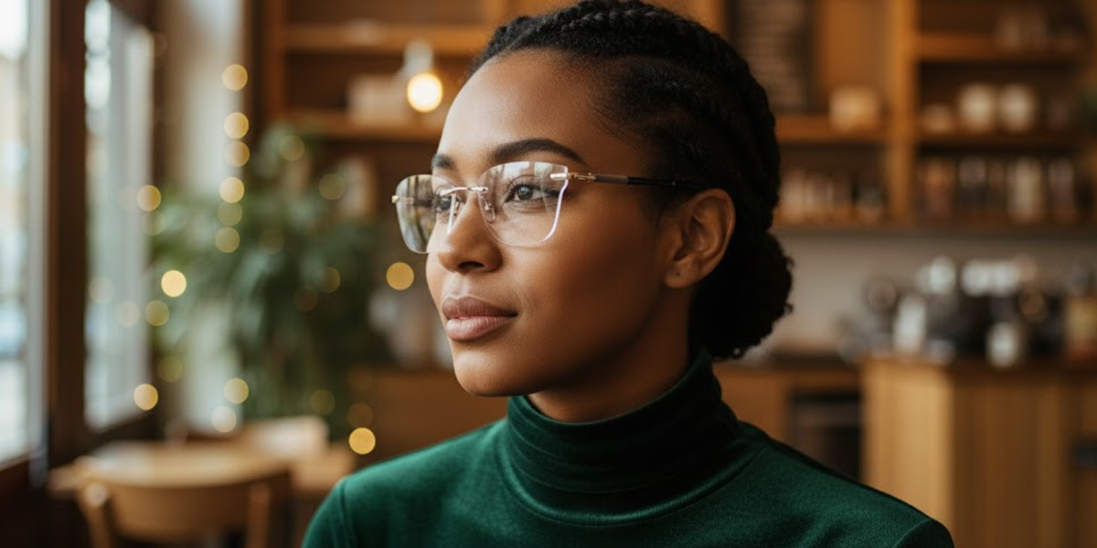 Rimless Cat Eye Premium Eyeglasses