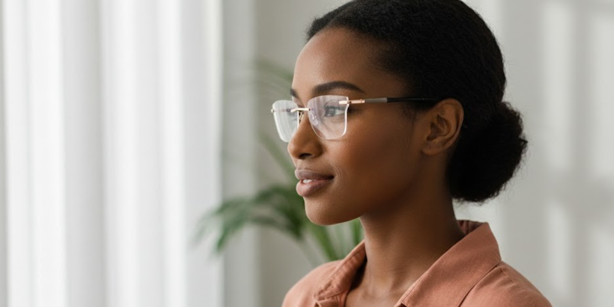 Rimless Cat Eye Premium Eyeglasses