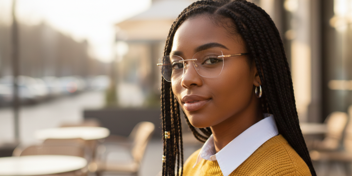 Rimless Cat Eye Premium Eyeglasses