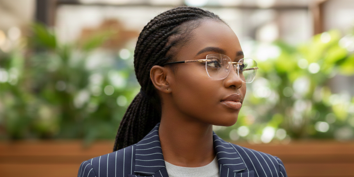 Rimless Cat Eye Premium Eyeglasses
