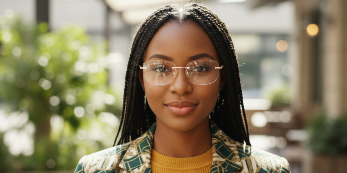 Rimless Cat Eye Premium Eyeglasses