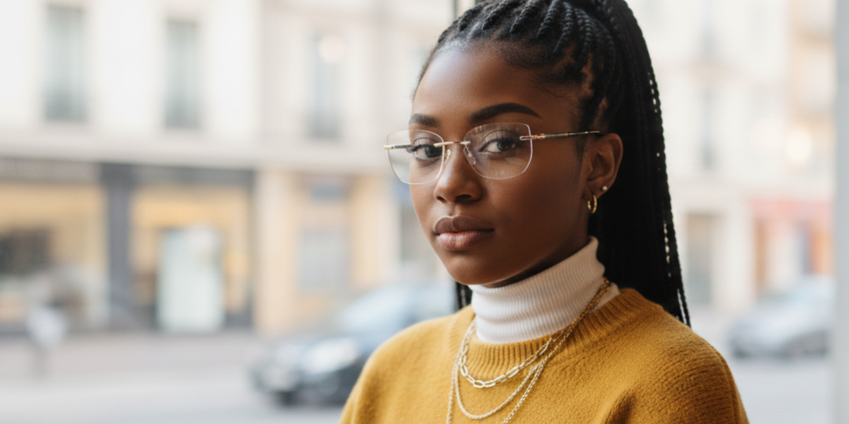 Rimless Cat Eye Premium Eyeglasses