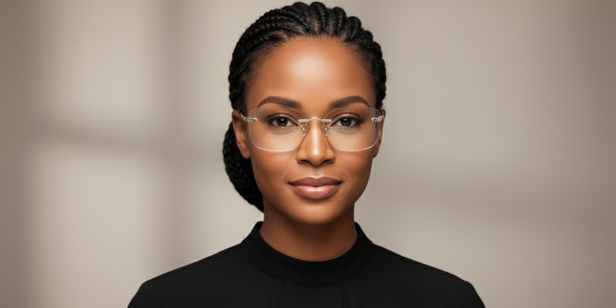 Rimless Cat Eye Premium Eyeglasses