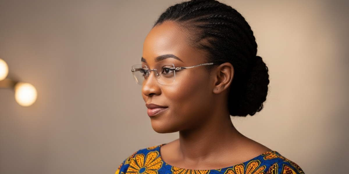 Rimless Cat Eye Premium Eyeglasses