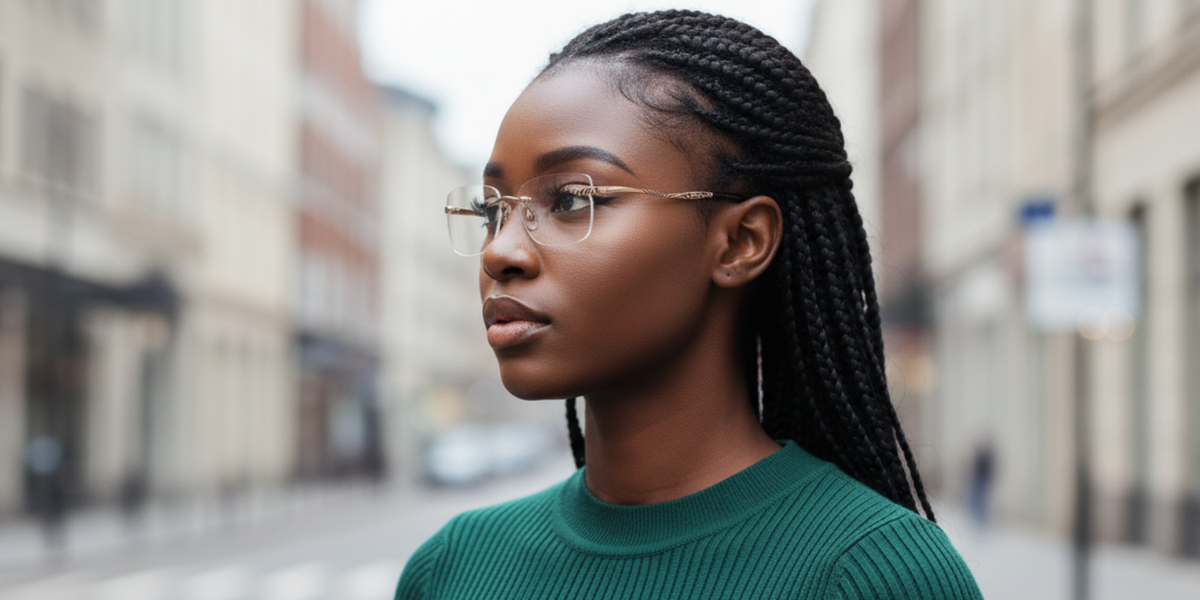 Rimless Cat Eye Premium Eyeglasses