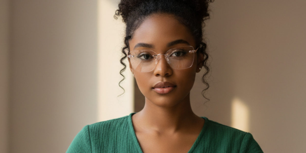Rimless Cat Eye Premium Eyeglasses