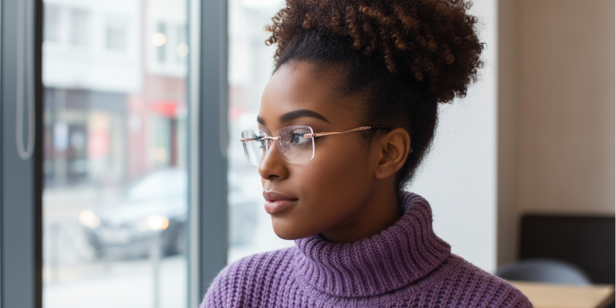 Rimless Cat Eye Premium Eyeglasses