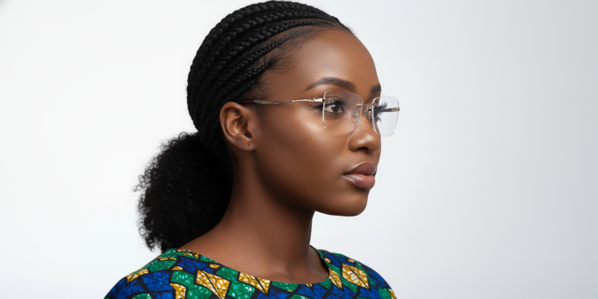 Rimless Cat Eye Premium Eyeglasses