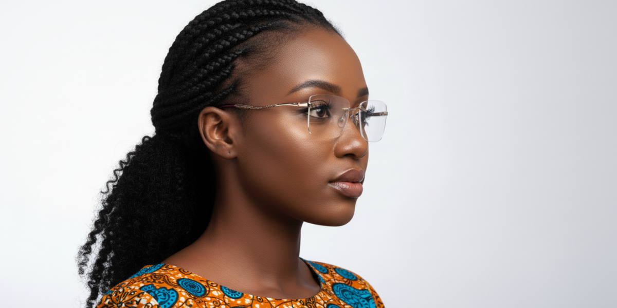 Rimless Cat Eye Premium Eyeglasses