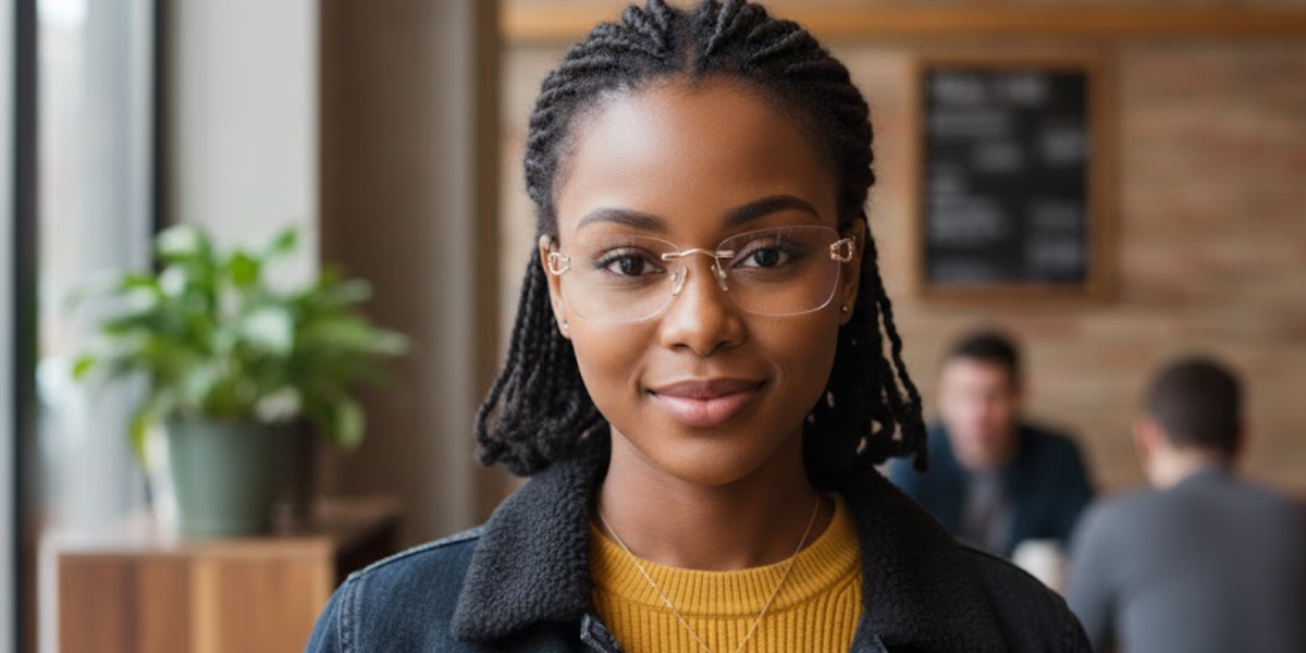 Rimless Cat Eye Premium Eyeglasses