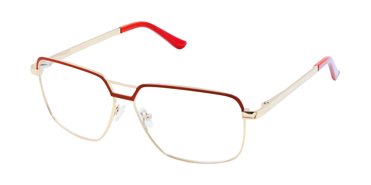 Full Rim Double Bridge Rectangle Classic Eyeglasses