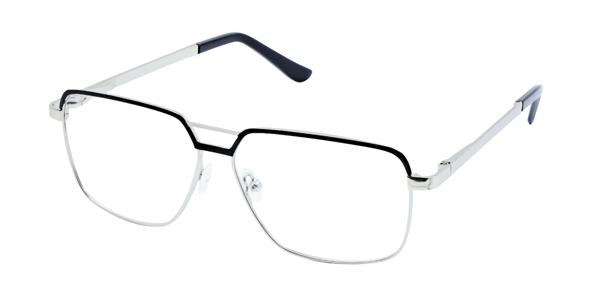 Full Rim Double Bridge Rectangle Classic Eyeglasses