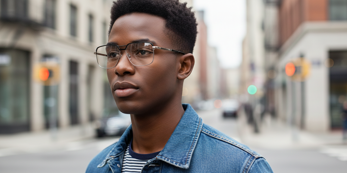 Full Rim Double Bridge Rectangle Classic Eyeglasses