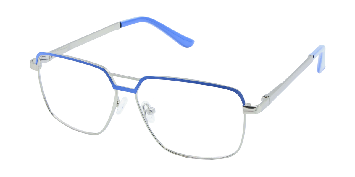 Full Rim Double Bridge Rectangle Classic Eyeglasses