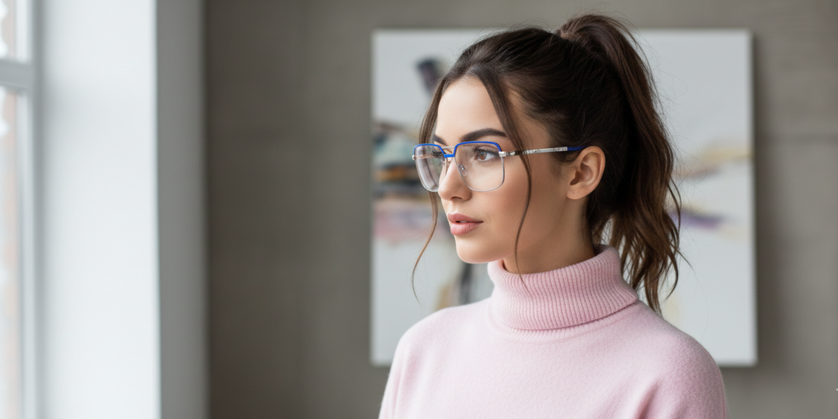 Full Rim Double Bridge Rectangle Classic Eyeglasses